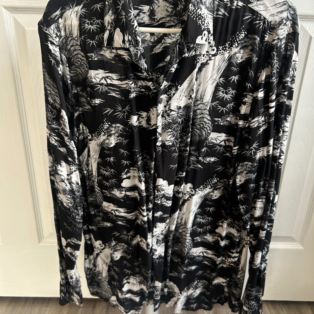AllSaints tiger button up